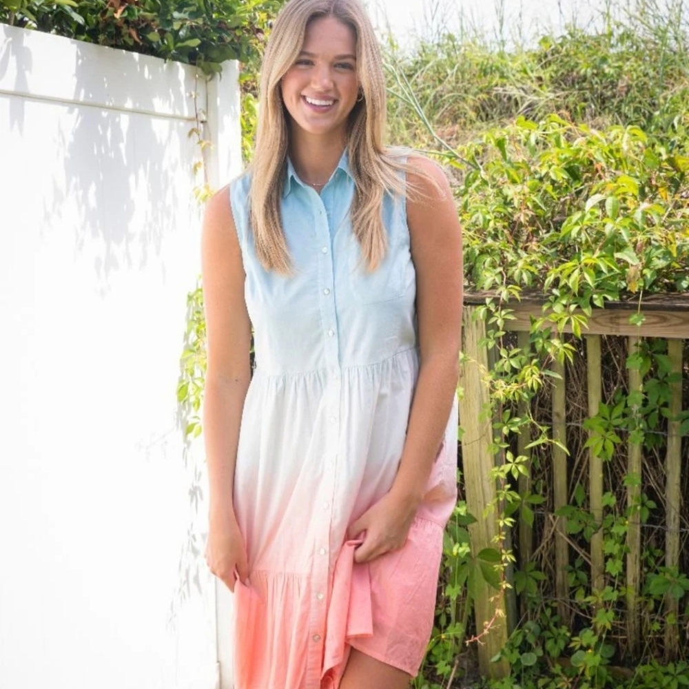 New Simply Southern Gradient Sleeveless Dress